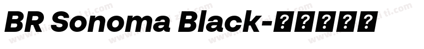 BR Sonoma Black字体转换